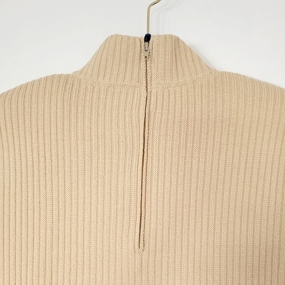 St. John Collection Tan Mock Neck Long Sleeve Sweater Size Small - Picture 6 of 9